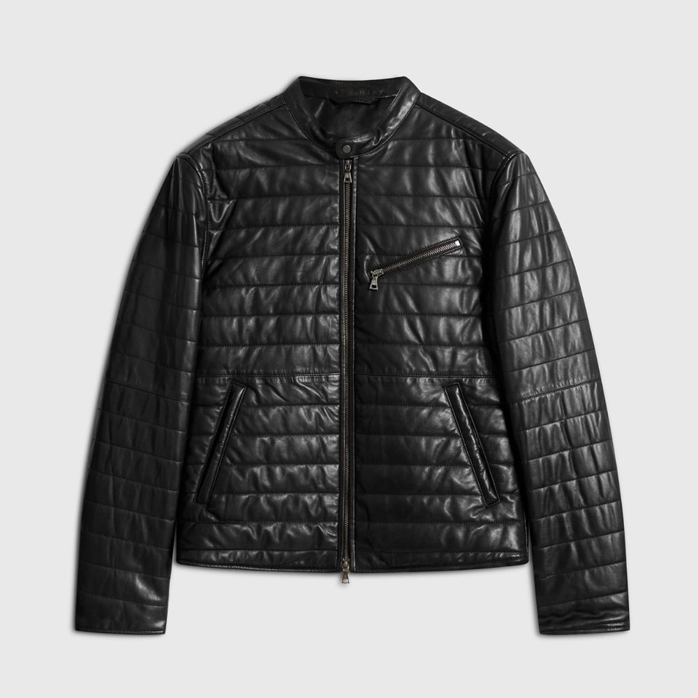 John Varvatos KITT QUILTED RACER JACKET